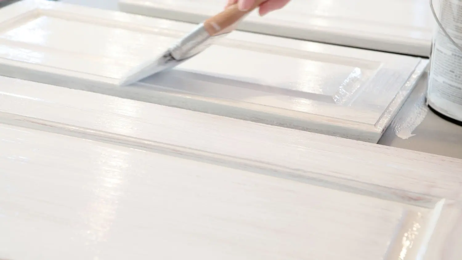 White cabinet painting by C&C Home Solutions LLC in Jefferson County AL