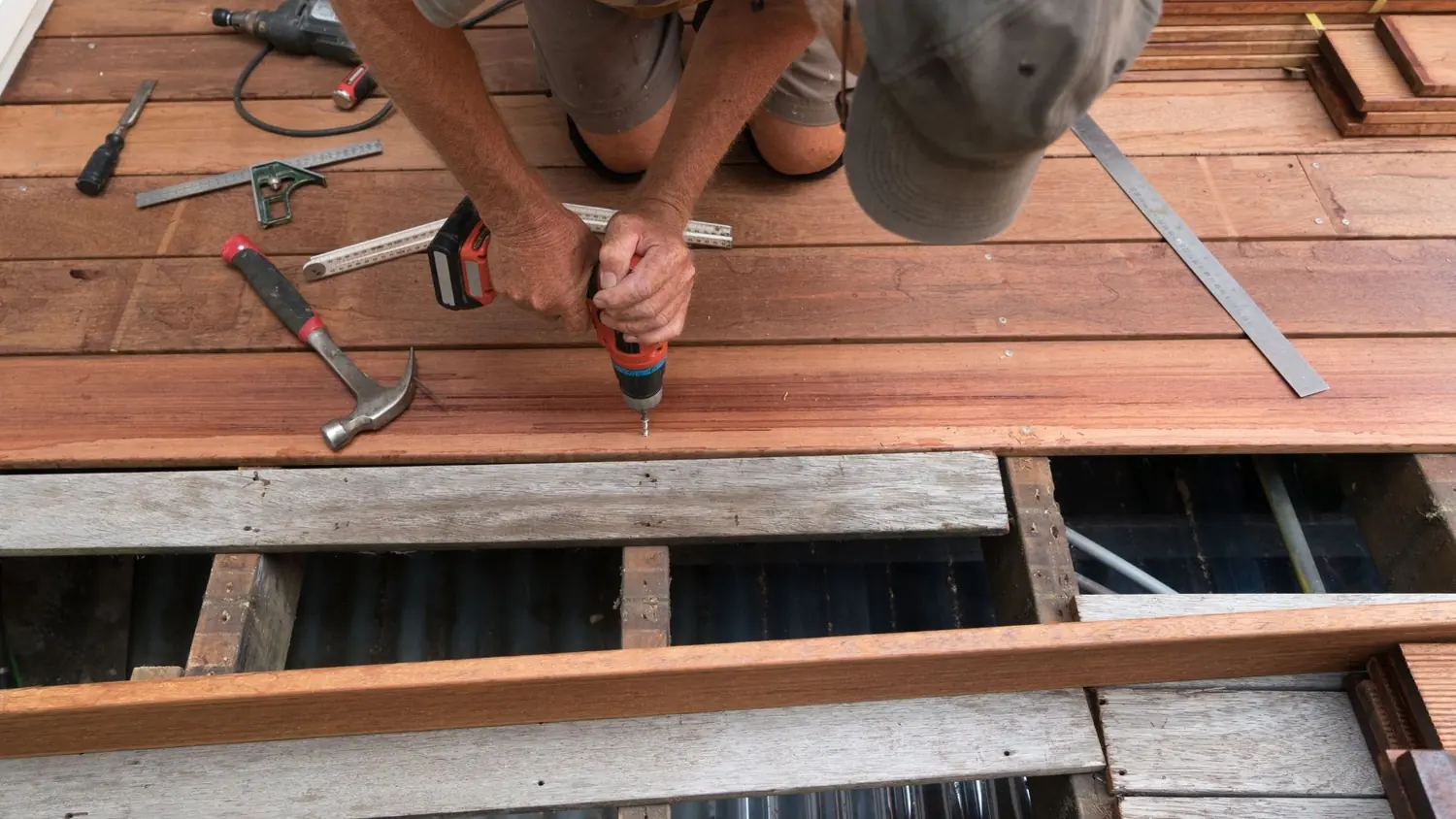 Deck repair board replacement by C&C Home Solutions LLC in Jefferson County AL