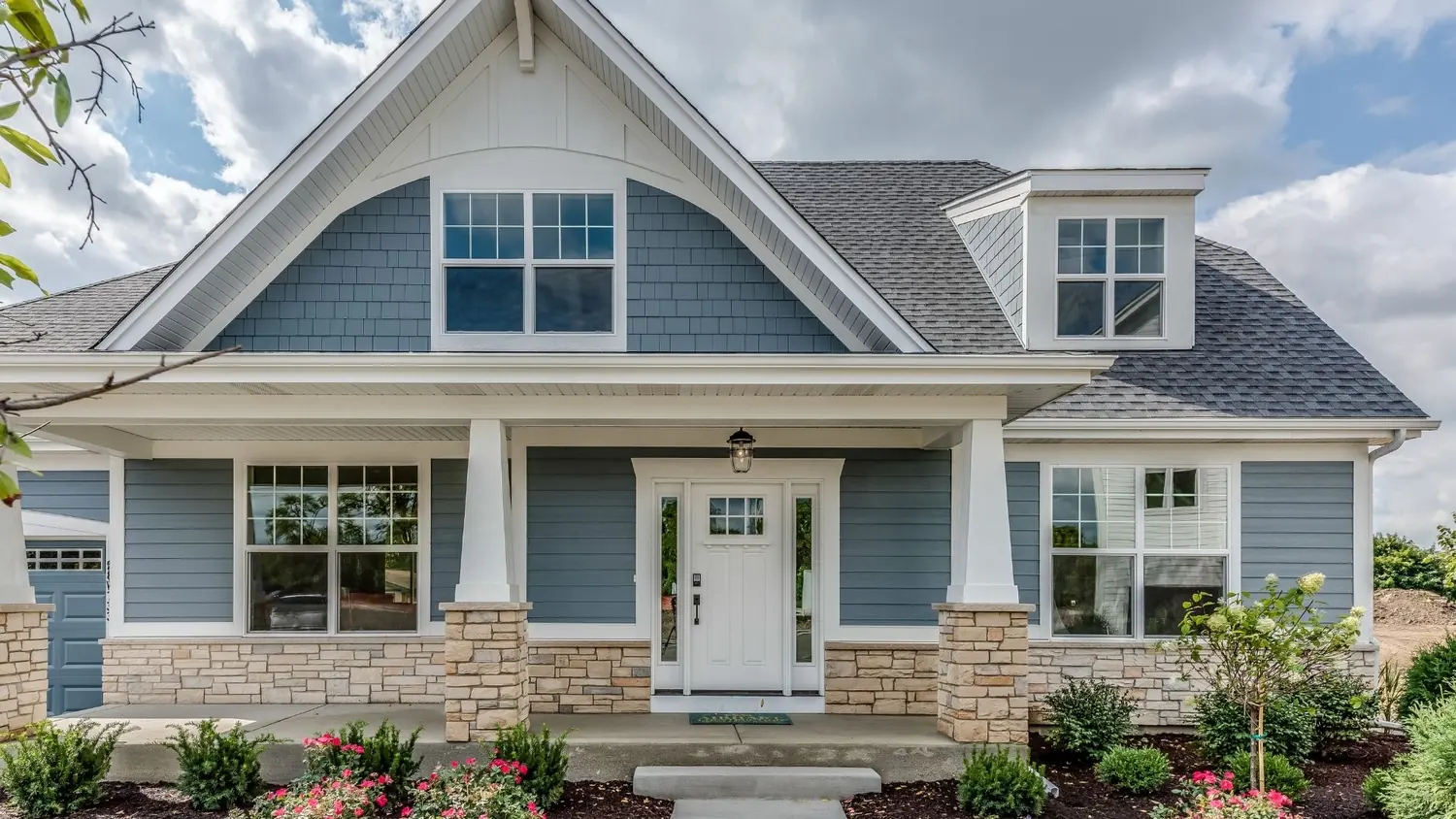 Exterior painting front home by C&C Home Solutions LLC in Jefferson County AL