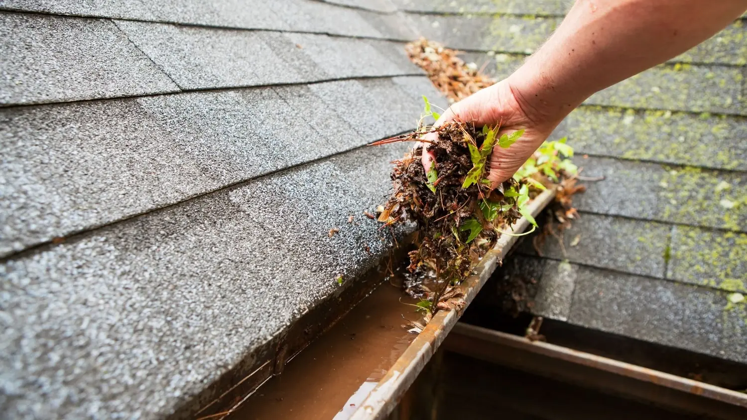 Gutter cleaning roofline service by C&C Home Solutions LLC in Jefferson County AL