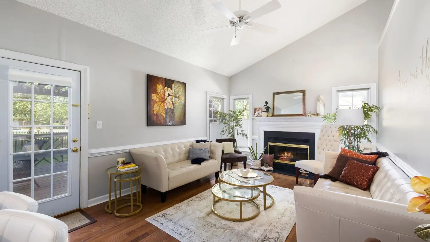 Interior house painting living room by C&C Home Solutions LLC in Jefferson County AL